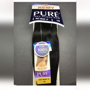 Nwt Milkyway Pure 100% Human Hair Yaky 10" Weave